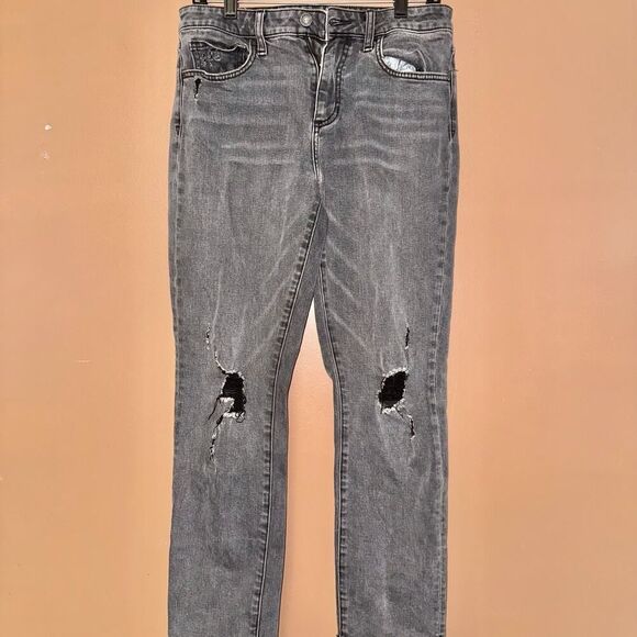 Sam Edelman Women The Stiletto Straight High Rise Straight Jeans Black - Size 29 - Picture 7 of 10